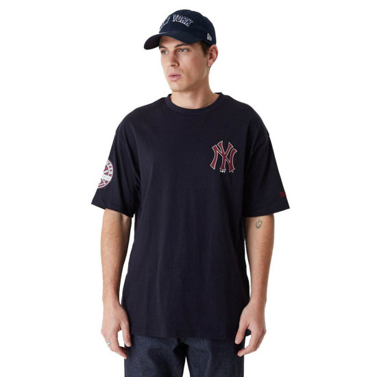 New Era Ανδρική κοντομάνικη μπλούζα New York Yankees MLB Large Logo Oversized T-Shirt